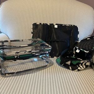 Vera Bradley Cosmetic Set with Zippered Wallet